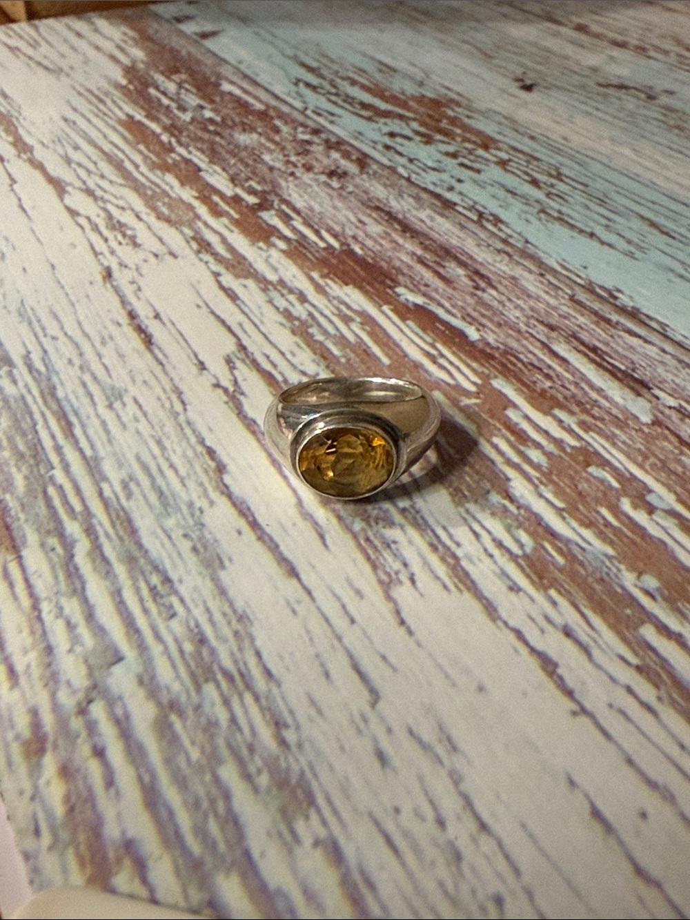 Citrine 925 ring 6.5